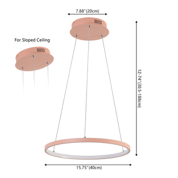 Brice Modern Contemporary Iron Integrated LED Pendant